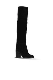 Resim Bueno Shoes Siyah Süet Kadın Topuklu Çizme 30wc18722 
