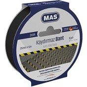 Resim Mas Kaydırmaz Bant 25 mm x 5 m Siyah 