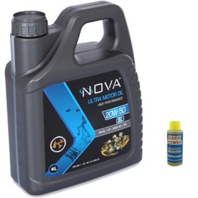 Resim Nova 20w-50 4 Litre Motor Yağı Benzin, Lpg, Dizel +cam Sabunu 