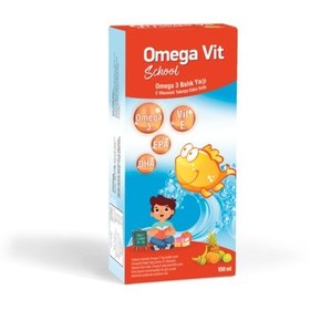 Resim Omega Vit School Omega 3 Balık Yağı 100 ML 