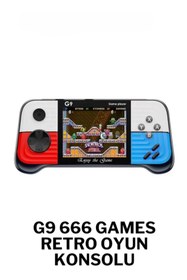 Resim G9 3.0 Inç Yüksek Çözünürlüklü Ekran Oyun Konsolu Rocker Retro Hit Renk Psp Oyun Konsolu 