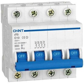 Resim Chint - 186804 C Tipi 4x63a 4.5ka Otomatik Sigorta 