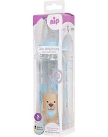 Resim Nip 250 ML Antikolik Cam Biberon Erkek 