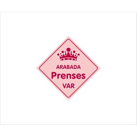 Resim Stickermarket Arabada Prenses Var Sticker 