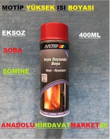 Resim Motip Isıya Dayanıklı Sprey Boya Eksoz ve Soba Boyası 300Derece K 