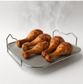 Resim Popüler 3000 Serisi Hava Fritöz Uyumlu Buhar Pişirme Aparatı, 304 Paslanmaz Çelik 