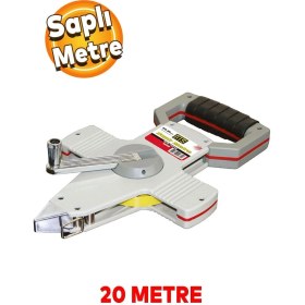 Resim PremiumPort 20 Metre Çelik Şerit Metre, Dayanıklı ve Hassas Ölçüm Aracı 