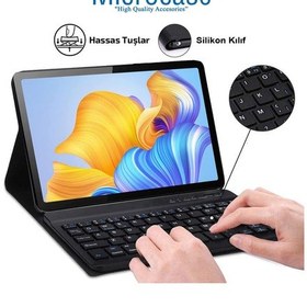 Resim Honor Uyumlu Pad X8 10.1 inch Tablet BT Klavye ve Mouse + Kılıf-BKK6 
