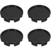 Resim Didadodo 55mm Abs Jant Kapakları - 4 Adet Siyah/gümüş, Moda İçin Uygun 