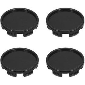 Resim Didadodo 55mm Abs Jant Kapakları - 4 Adet Siyah/gümüş, Moda İçin Uygun 