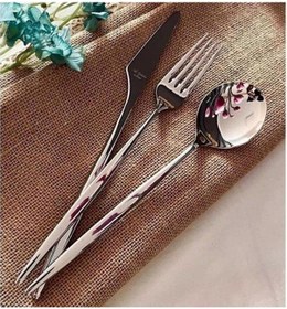 Resim Aryıldız Studio Prestige 84 Parça Çatal Kaşık Bıçak Takım Gümüş 