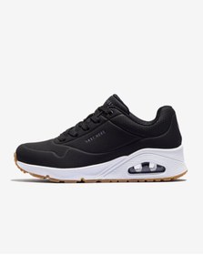 Resim Skechers Uno Stand On Aır 52458 Erkek Spor Ayakkabı SİYAH-BEYAZ | Orijinal 