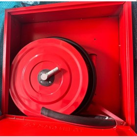 Resim Yangın Dolabı 30 Metre 1 Kauçuk Hortumlu 1 Küresel Vanalı Yangın Dolap Seti 