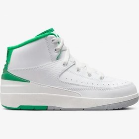 Resim NİKE Air Jordan 2 Retro Lucky Green çocuk basketbol ayakkabısı (PS)-dq8564-103 