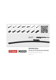 Resim Cosmotex Sbe380m Silecek Süpürgesi Muz Tipi 380mm Multi Adaptörlü Ergonomik 