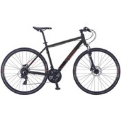 Resim Salcano City Life 21 Vites S 28 Jant Hd 20 Kadro Shimano Pedal Şehir Bisikleti Mat Siyah Kırmızı 