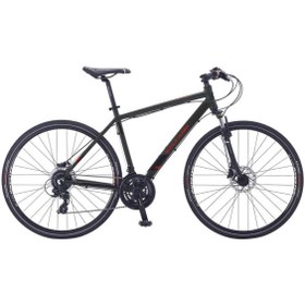 Resim Salcano City Life 21 Vites S 28 Jant Hd 20 Kadro Shimano Pedal Şehir Bisikleti Mat Siyah Kırmızı 