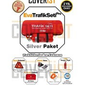 Resim Eva Trafik Seti Plus - 1 Kg Yangın Tüpü - 2 Yıllık - Kırmızı - Silver Paket 