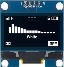 Resim Hightower Beyaz 0.96 İnç Oled Ekran Modülü I2c Iıc 128x64 Oled Display 
