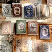 Resim 600 adet/6 torba Malzeme Kitap Retro Scrapbook Serisi Yırtılabilir Malzeme Kağıdı Çoklu Sahnelere Uygun DIY Notlar Kesme İnce Aksesuarlar Dekorasyon Çöp Günlük Albümü Günlük Dekorasyon El Yapımı Origami, Ambalaj Kağıdı 