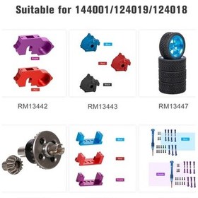 Resim Pazly Wltoys Servo Rc Montaj Mavi/kırmızı/mor İçin Geeroyoo Araçlar Aparatı Alüminyum 1/14 1/12 - Ow 
