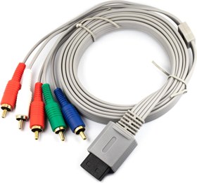 Resim whiteeeen AV Bileşen Kablosu 16 Pin 5 Kablo, Wii/Wii U 1,8 Metre / 6FT için 