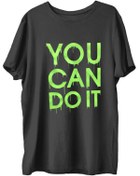 Resim TOP GLORY Youcan Baskılı Penye Boks Sporcu T-shirt 