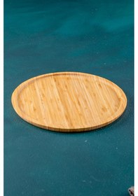 Resim Acar Bambu Yuvarlak Tabak - 25 Cm 
