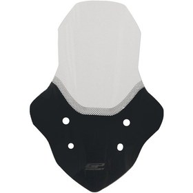 Resim Gp Kompozit Mondial Strada 125 2023-2025 Uyumlu Baskılı Ön Cam Şeffaf 58cm 