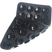 Resim Goldenqian Çift Taraflı Silikon Vantuz Cep Telefonu Fikstürü İçin Vantuz Destekli Yapışkan Silikon Kauçuk Enayi Ped Sabit Ped Black Black 