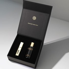 Resim DIAROSSA® Erkek Parfüm Hediye Seti - 50ml Extrait de Parfum + 8ml Doldurulabilir Şişe - Lüks Hediye Kutusu - Farklı Koku Seçenekleri (M002, One Million 'dan esinlenilmiş) 