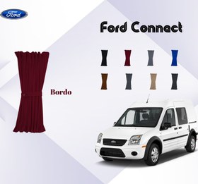 Resim Ford Connect Raylı Set perde - Bordo 