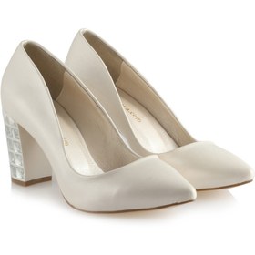 Resim 37Numara Nikah Ayakkabısı Tasarım Taşlı Topuklu Stiletto 