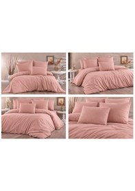 Resim Vionetta Ranforce % 100 Pamuk Kahve 2 Yastıklı Tek Kişilik Nevresim Takımı Kahve 