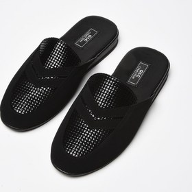 Resim GC Erkek Siyah Poli Taban Rugan Nubuklu Ev Terlik 370 