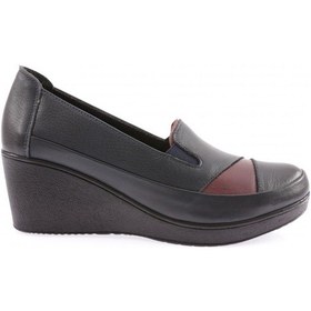 Resim Dgn 1080-22k Kadin Dolgu Taban Comfort Ayakkabi 1080-2106-R0984 Lacivert - Bordo 