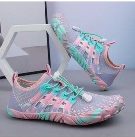 Resim Fastbuy Yüzme Dalış Unisex Plaj Ayakkabıları - Mor Renk Moda Ve Rahat Mor 