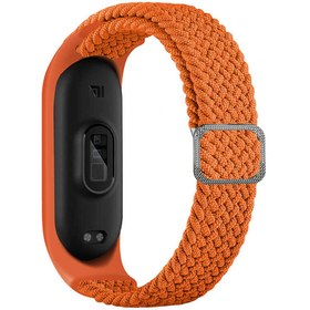 Resim Xiaomi Mi Band 4 Uyumlu KRD-49 Örgü Zore Kordon-Papaya 