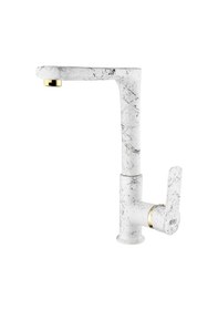 Resim Atlante Mondo Döküm Evye Bataryası Beyaz - Mermer 