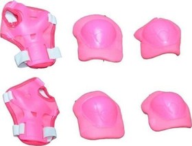 Resim Scooter Bisiklet Kaykay Paten 6 Parça Dizlik Dirseklik Koruma Seti Kask Seti 