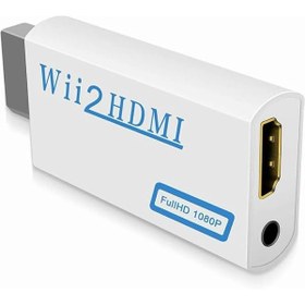 Resim Beyaz Wii - HDMI Dönüştürücü, 720P, 1080i, 1080P, 480i, 480p, PAL, NTSC, 3.5mm Ses Jakı, Kolay Tak ve Çalıştır, Kurulum Gerekmiyor, Kablolar ve Adaptörler Aksesuarları 