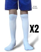 Resim 2 li Paket Çocuk Futbol Maç Çorabı Futbol Tozluk Futbol Halısaha Çorabı Konç 27-34 