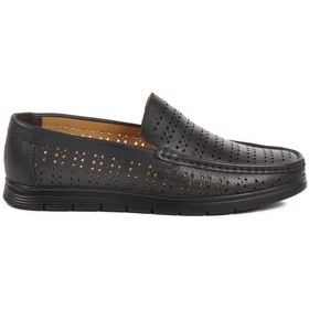 Resim Aspor Siyah Hakiki Deri Jel Taban Anatomik Erkek Casual Ayakkabı Çok Renkli 