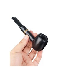Resim Falconetti 9 Mm. Metal Bilezikli Maun Düz Sap Ahşap Pipo Rd33 