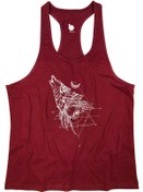Resim BLUU Wolfou Fitness Gym Tank Top Sporcu Atleti 