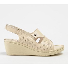 Resim Pierre Cardin PC6908 Kadın Hakiki Deri Dolgu Taban Sandalet 