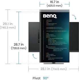 Resim BenQ RD320U 31,5 inç 4K HDMI DP USB 3.2 Pivot PIP-PBP DualView HDR Programlama Monitörü 
