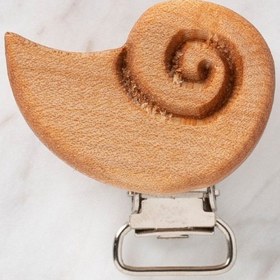 Resim Hobi Baby Salyangoz Figürlü Organik Ahşap Emzik Kl 