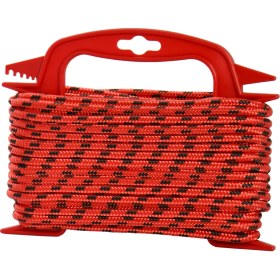 Resim Globe 6,0 Mm Polyester Çok Amaçlı İp Halat - Kırmızı-Siyah - 15 M. 
