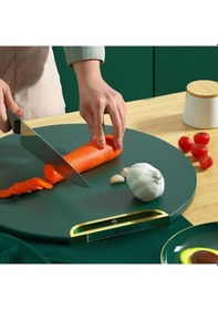 Resim Ollevra Mutfak Standlı Kesim Tahtası Sebze,meyve,et,balık,ekmek Doğrama Kesme Yeşil 